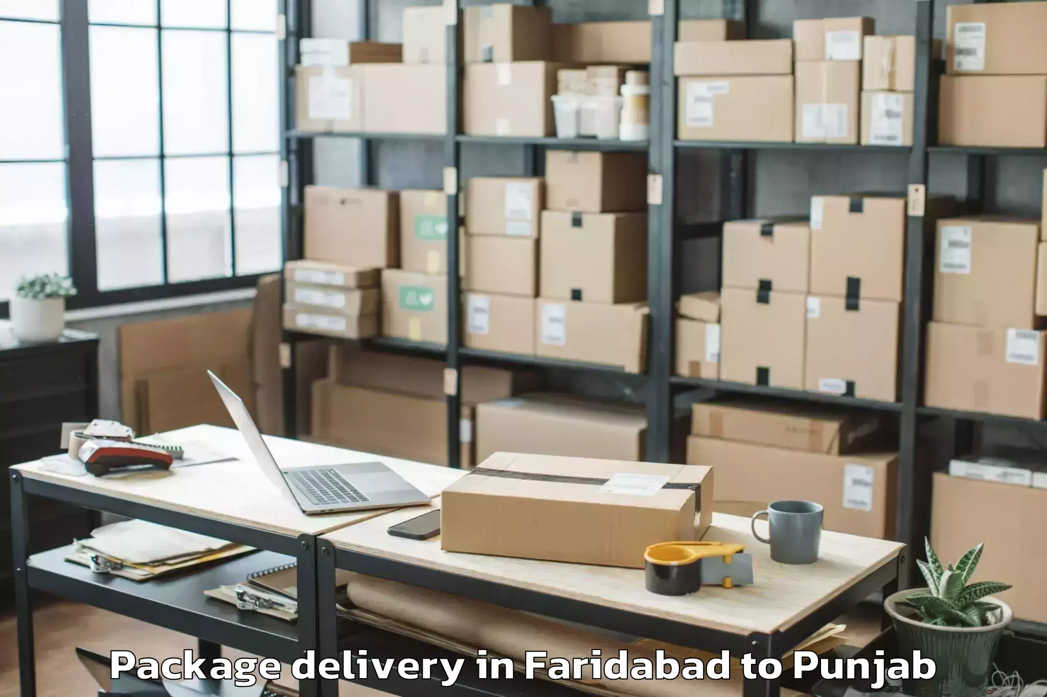 Book Your Faridabad to Central University Of Punjab B Package Delivery Today